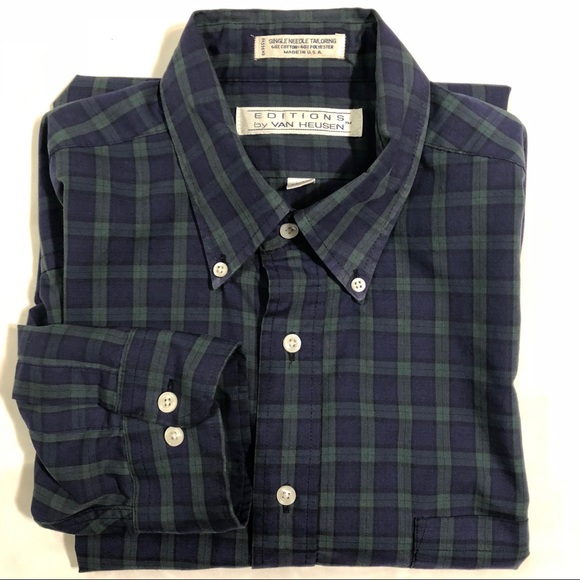 Editions Van Heusen Blue Button Down Shirt | 16 - Picture 7 of 7